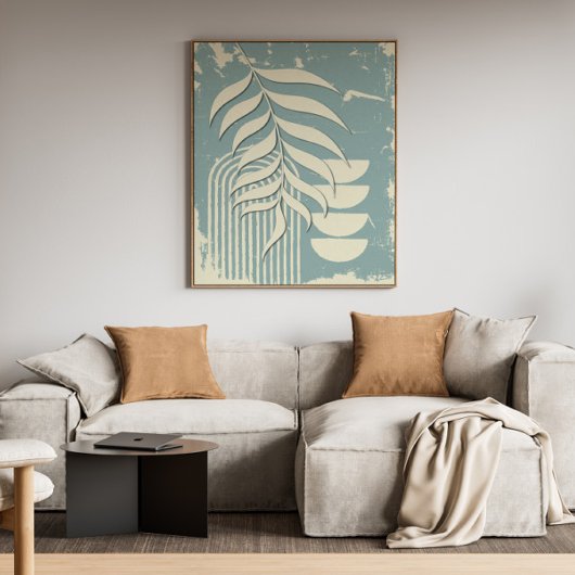 Woonkamer Muur Art Deco Canvas Afdruk
