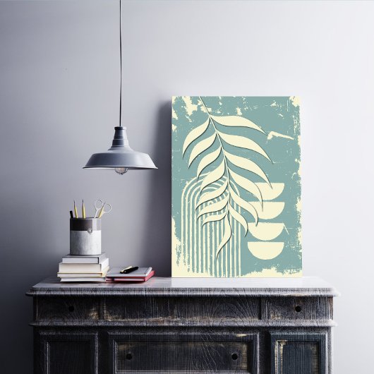 Woonkamer Muur Art Deco Canvas Afdruk