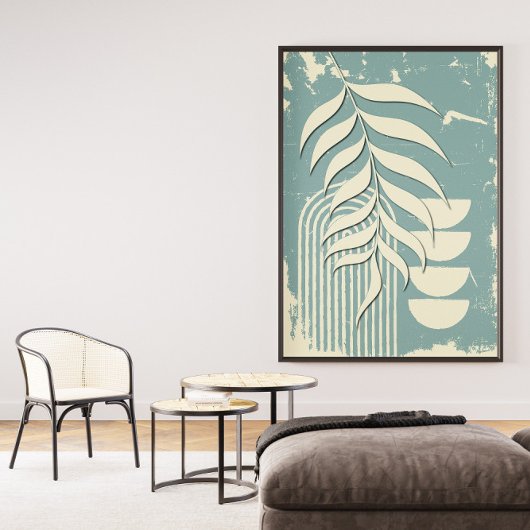 Woonkamer Muur Art Deco Canvas Afdruk