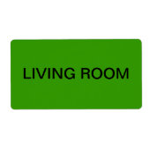 Woonkamer Verpakking & Verhuizen Etiket (Voorkant)