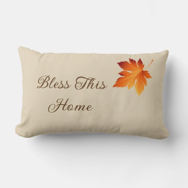 Woonkussen 'Bless This Home' Kussen (Voorkant)