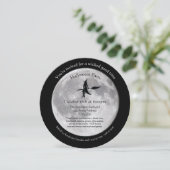 Woonmaan - Circle Halloween Party Invitation Kaart (Staand voorkant)