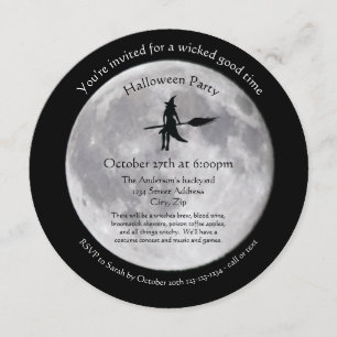 Woonmaan - Circle Halloween Party Invitation Kaart