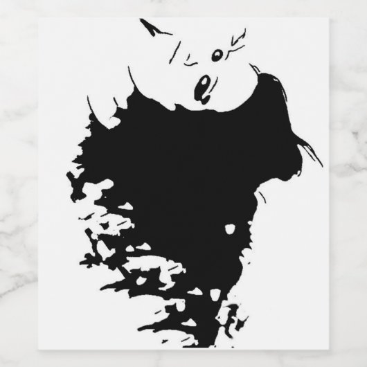 Woonmane Wijn Etiket (Enkel label)