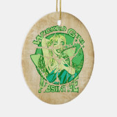Woonmeisje Absinthe  Keramisch Ornament (Rechts)