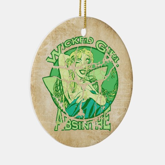 Woonmeisje Absinthe  Keramisch Ornament (Rechts)