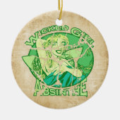 Woonmeisje Absinthe  Keramisch Ornament (Voorkant)