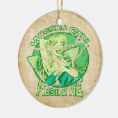 Woonmeisje Absinthe  Keramisch Ornament (Links)