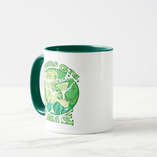 Woonmeisje Absinthe  Mok (Voorkant links)