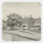 woonplaats SH Dow Vierkante Sticker (Voorkant)