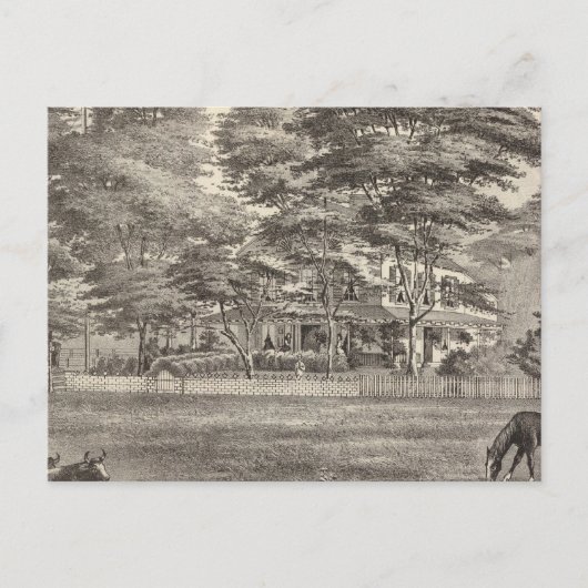 Woonplaats van Dr. Robert Laird, Squan, NJ Briefkaart (Voorkant)
