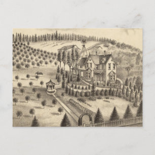 Woonplaats van WH Pepper, Petaluma Tp Briefkaart