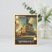 Woonsocket, Rhode Island | Antiek Briefkaart (Staand voorkant)