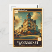 Woonsocket, Rhode Island |  Briefkaart (Voorkant / Achterkant)