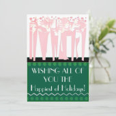 Woonstijl ART DECO Kerstkaart (Staand voorkant)