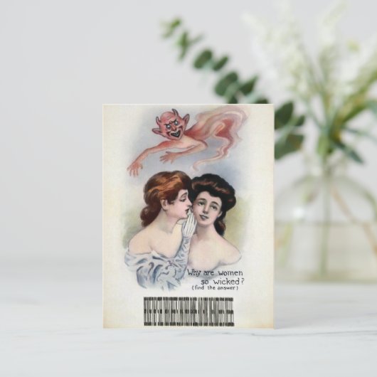  Woonvrouw Briefkaart (Staand voorkant)