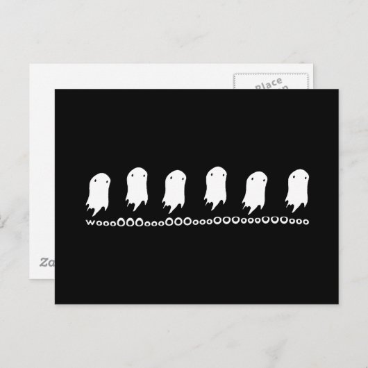 Wooo Ghosts Briefkaart (Voorkant / Achterkant)