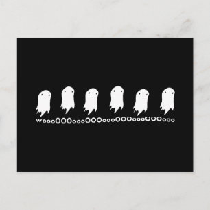 Wooo Ghosts Briefkaart