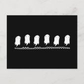 Wooo Ghosts Briefkaart (Voorkant)