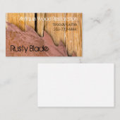 Woood-werkstation - Visitekaartje voor Antiek hers (Voorkant / Achterkant)
