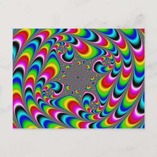 Woooo Mandelbrot Fractal Briefkaart (Voorkant)