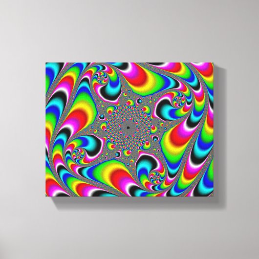 Woooo Mandelbrot Fractal Canvas Afdruk (Voorkant)