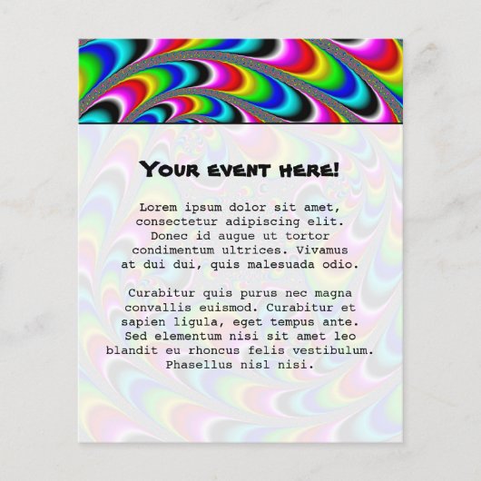 Woooo Mandelbrot Fractal Flyer (Voorkant)