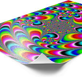 Woooo Mandelbrot Fractal Foto Afdruk (Hoek)
