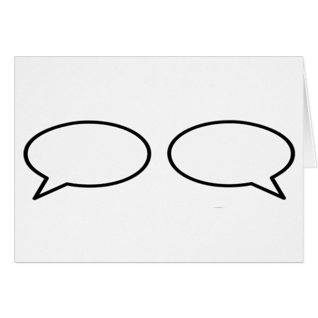 Woord bubbel links rechts het MUSEUM Zazzle gesche (Voorkant Horizontaal)