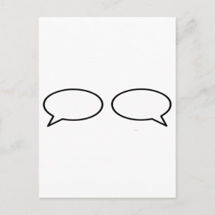 Woord bubbel links rechts het MUSEUM Zazzle gesche Briefkaart