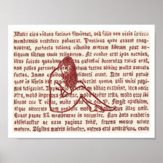 Woord Gebrandschilderd Glas 2 Poster