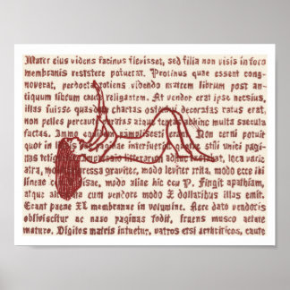 Woord Gebrandschilderd Glas 3 Poster