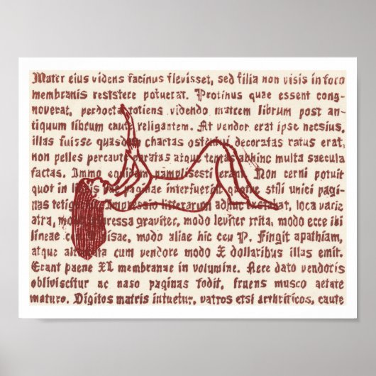 Woord Gebrandschilderd Glas 3 Poster (Voorkant)