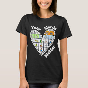 Woord Hart Terug naar school Leraar Studenten Kind T-shirt