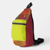 Woord Juggler Glitch Kunst Data Corruptie Abstract Sling Bag (Rechterhoek)