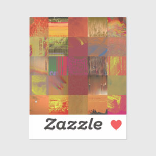 Woord Juggler Glitch Kunst Data Corruptie Abstract Sticker