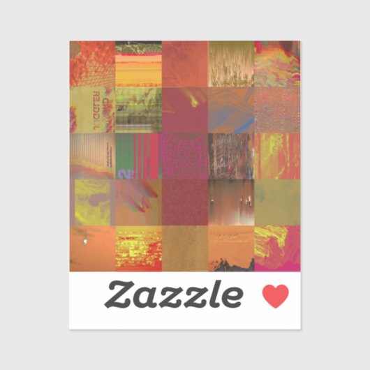 Woord Juggler Glitch Kunst Data Corruptie Abstract Sticker (Vel)