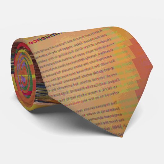 Woord Juggler Glitch Kunst Data Corruptie Abstract Stropdas (Opgerold)
