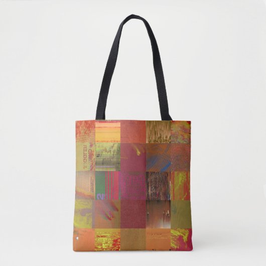 Woord Juggler Glitch Kunst Data Corruptie Abstract Tote Bag (Voorkant)