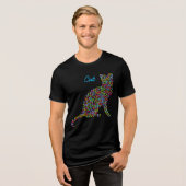 woord kat tee shirt (Voorkant volledig)