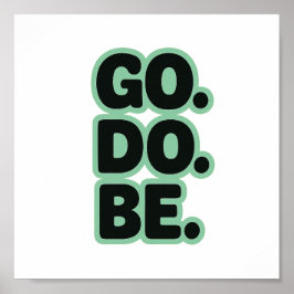 Woord, Motivatie, retro Poster