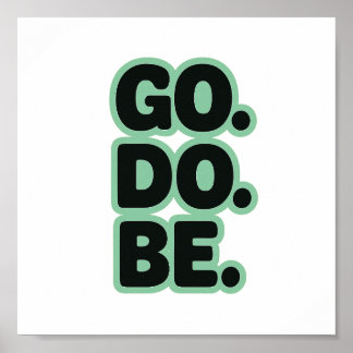 Woord, Motivatie, retro Poster