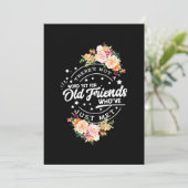 Woord Toch Voor Oude Vrienden Kaart (Staand voorkant)