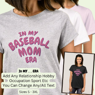 Woord toevoegen IN MIJN aangepaste sport MOM ERA T-shirt