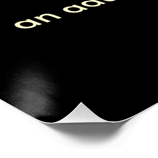 Woord van de dag Vrouw Moderne  Bloem Perfect Poster (Hoek)