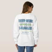 Woord van God is Flawless Sweatshirt (Achterkant volledig)