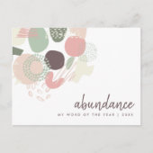 Woord van het Jaar Abstract Briefkaart (Voorkant)