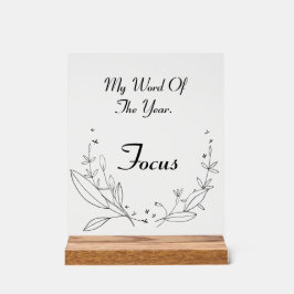 woord van het jaar Acryl teken Acryl Bord