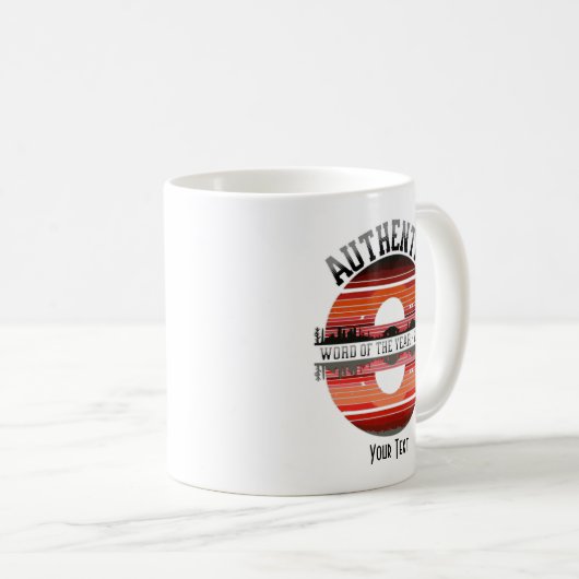 Woord van het Jaar'— 'Authentiek Koffiemok (Voorkant rechts)