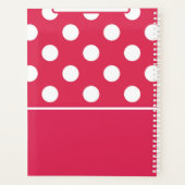 Woord van het Jaar Red Polka Dot Planner (Achterkant)